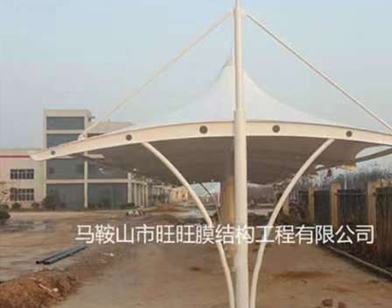 祝賀蕪湖市開發(fā)區(qū)帽頂車棚竣工