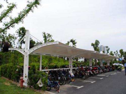 膜結構電動車棚d-18