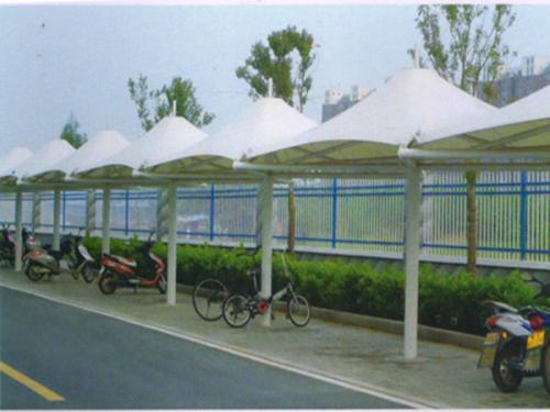 膜結構電動車棚d-13