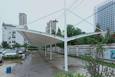 蚌埠經開區(qū)金大地新城小區(qū)膜結構車棚順利竣工