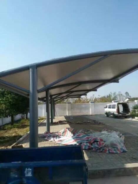 祝賀蕪湖縣陶辛派出所膜結(jié)構(gòu)車(chē)棚竣工