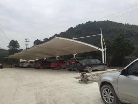 祝賀馬鞍山黃池峰味園食品有限公司膜結(jié)構(gòu)車棚順利完工